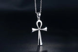 Gold and Steel Cross Pendant