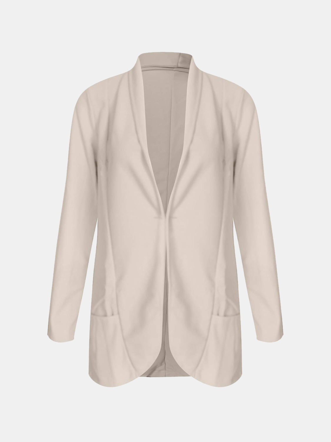 Collared Neck Long Sleeve Blazer