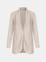 Collared Neck Long Sleeve Blazer