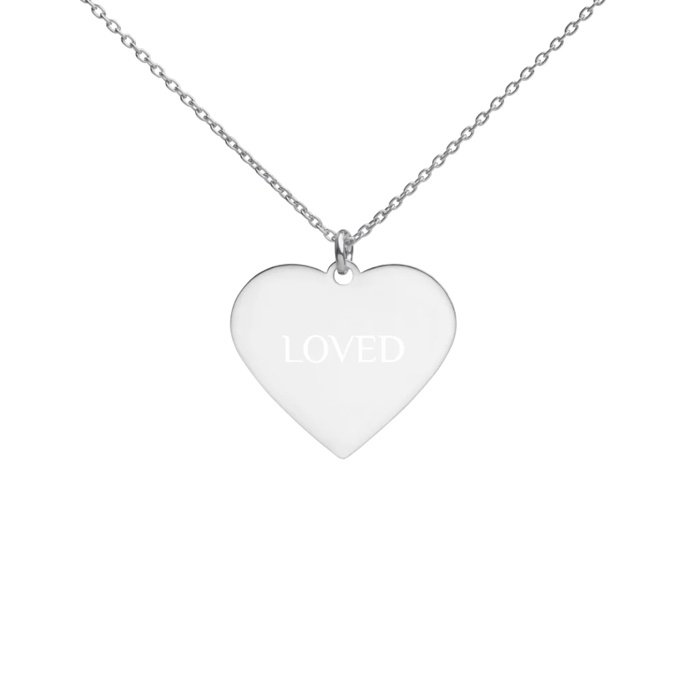 Sterling Silver Loved Heart Necklace