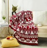 Knitted Jacquard Throw Blanket