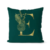 Green Pillowcase Gold Letters