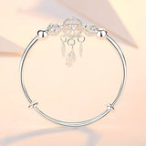 Sterling Silver Dreamcatcher Charm Bracelet