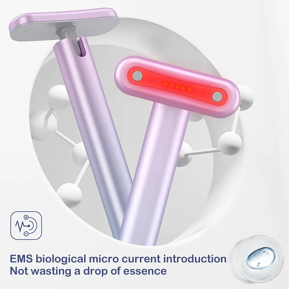 Face Massage Red Light Therapy