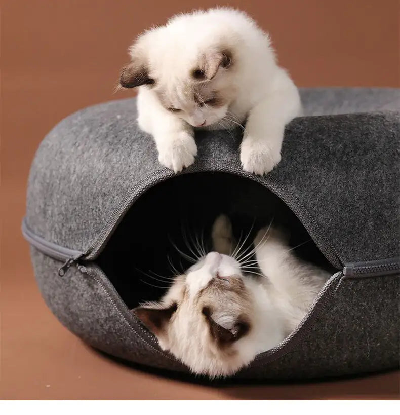 Donut Cat Tunnel Bed