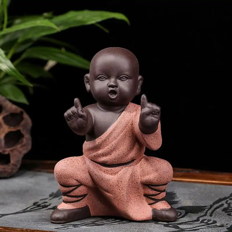 Kung Fu Monk Decor Statue Figurines