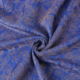 Paisley Pashmina Silk Scarf Shawl Jacquard Cashmere Wrap Stole Two Tones Reversible 177-royal Blue Beige