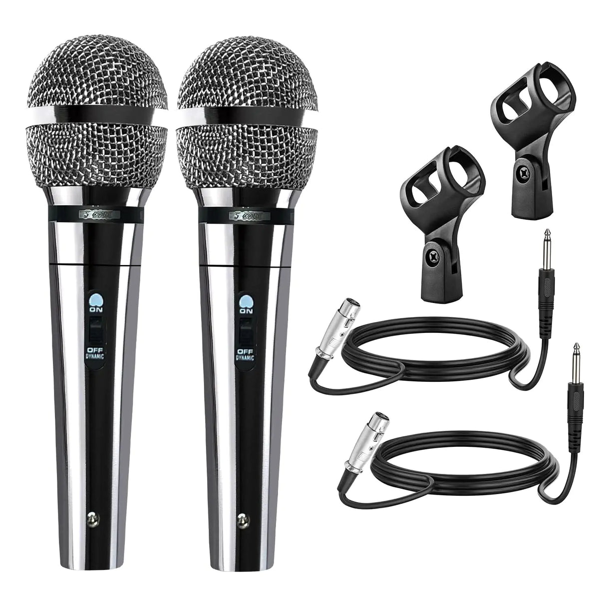 5Core XLR Microphone Dynamic Mic Karaoke Singing Studio Mics Handheld Microfono