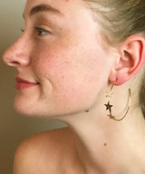 Nebula Star Earrings in Gold