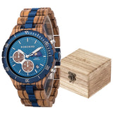 Luxury Wooden Chronograph Watch for Men