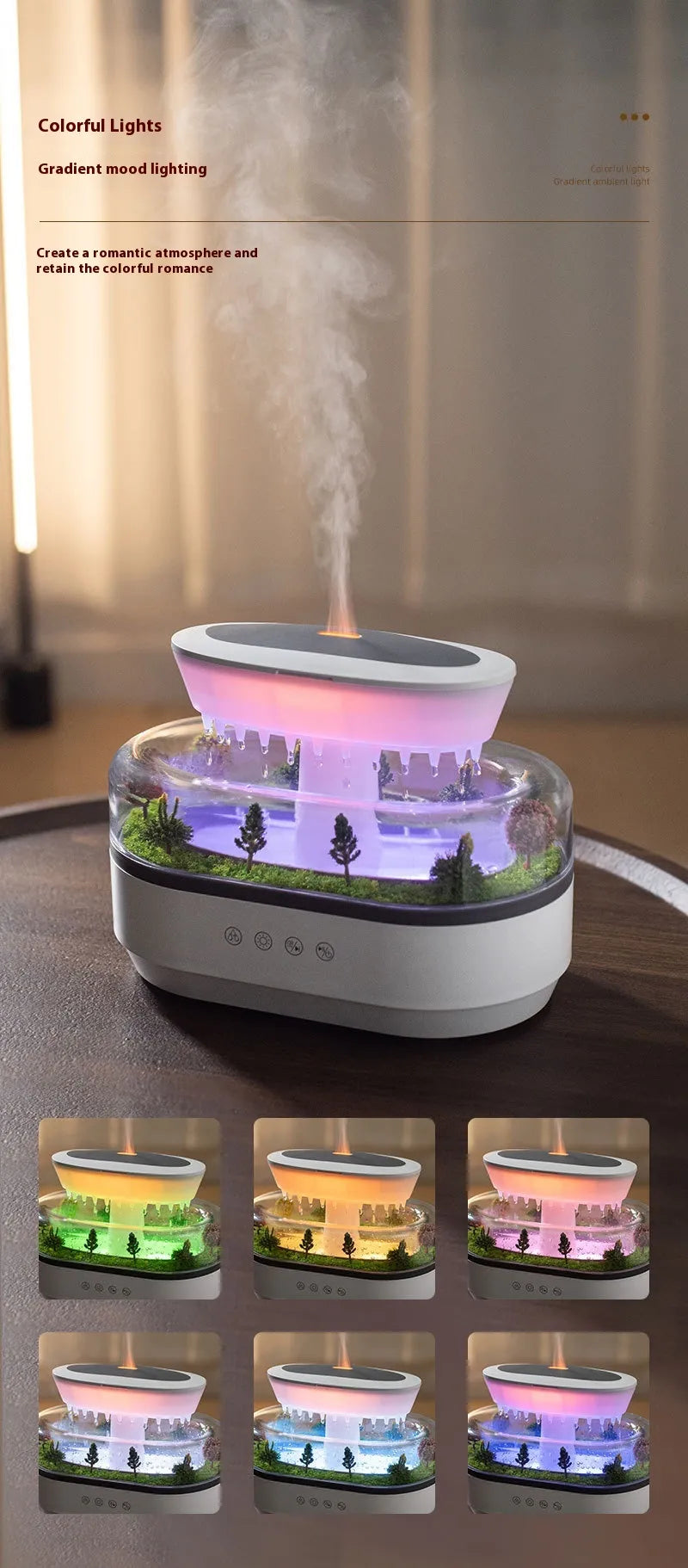 Landscape Aroma Raindrop Humidifier Diffuser