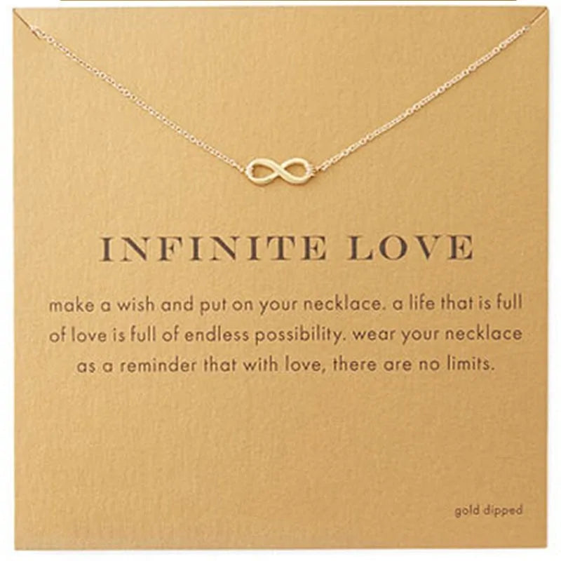 Gold Key Circle Necklace: Minimalist Infinity Pendant for Women