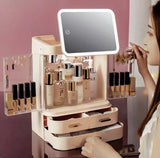 Mirror Light Cosmetic Storage Box