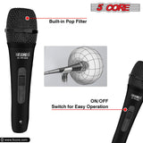 5Core XLR Microphone Dynamic Mic Karaoke Singing Studio Mics Handheld Microfono