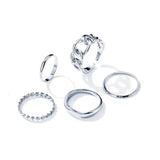 Fashion Boho Crystal Joint Ring Set