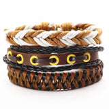 Leather Bracelets Men Bangles