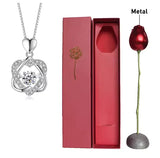 Smart Heart 925 Silver Plated Rose Gold Necklace