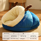 Pet Bed Winter Cat Dog Slippers Small Nest