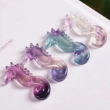 Random Natural Rainbow Fluorite Seahorse